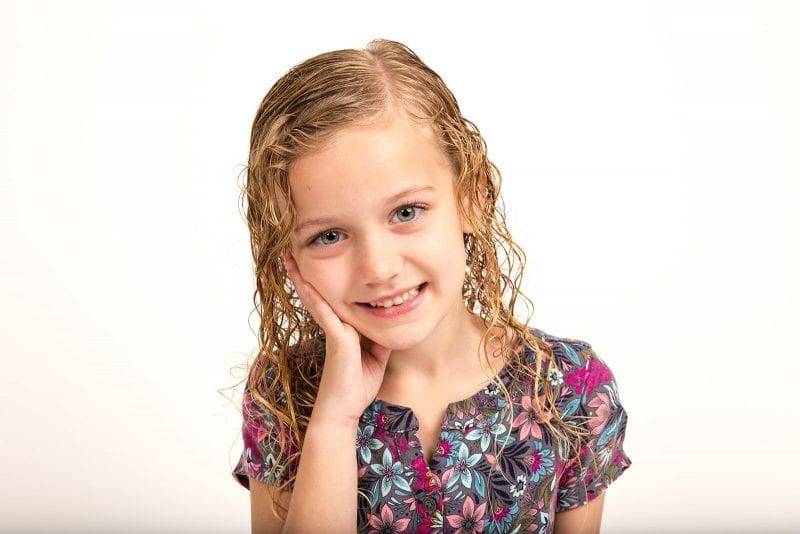 Young Girl with Long Hair